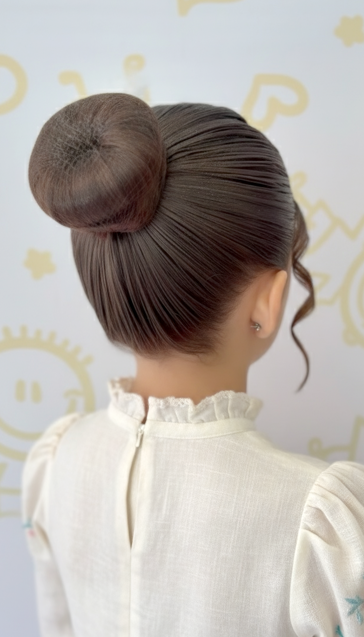 Penteado Trança e Coque Infantil - Tio Ge