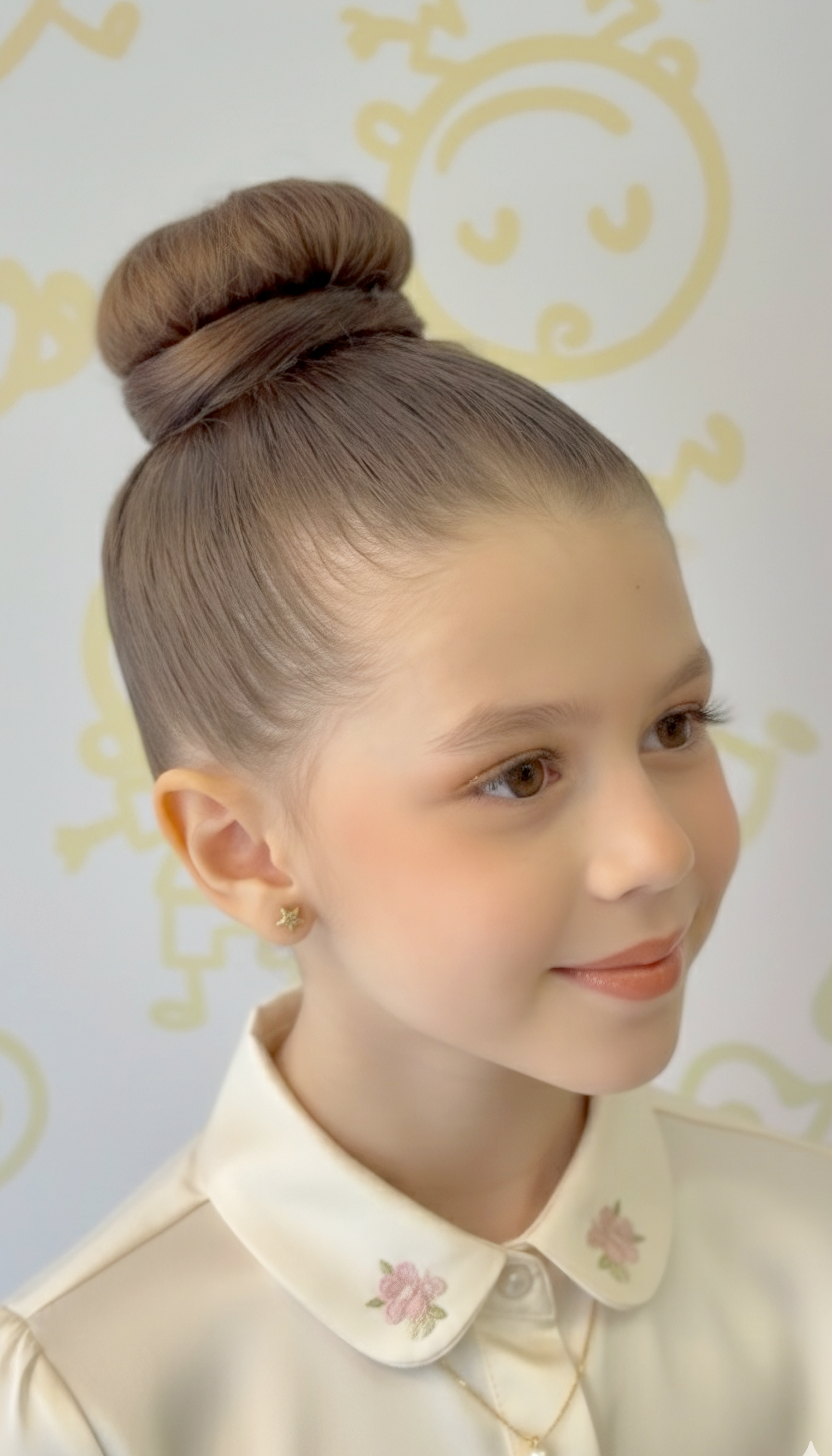 Penteado Trança e Coque Infantil - Tio Ge