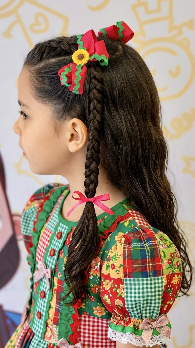 Penteado e Maquiagem para Festa Junina em Curitiba Penteado e Maquiagem para Festa Junina em Curitiba